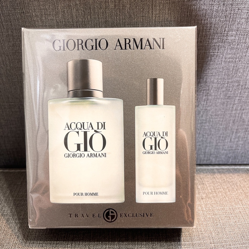 Giorgio Armani Acqua di Gio 亞曼尼寄情水男性淡香水 禮盒組(100ML+15ML)正裝