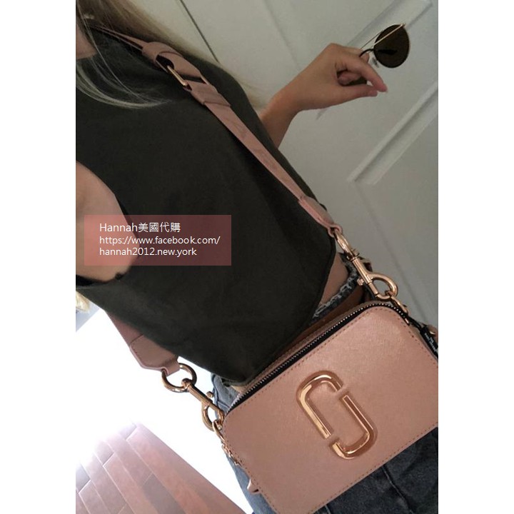 美國代購正品 Marc Jacobs Mj 超美推薦玫瑰金真皮相機包方包the Snapshot Dtm 蝦皮購物