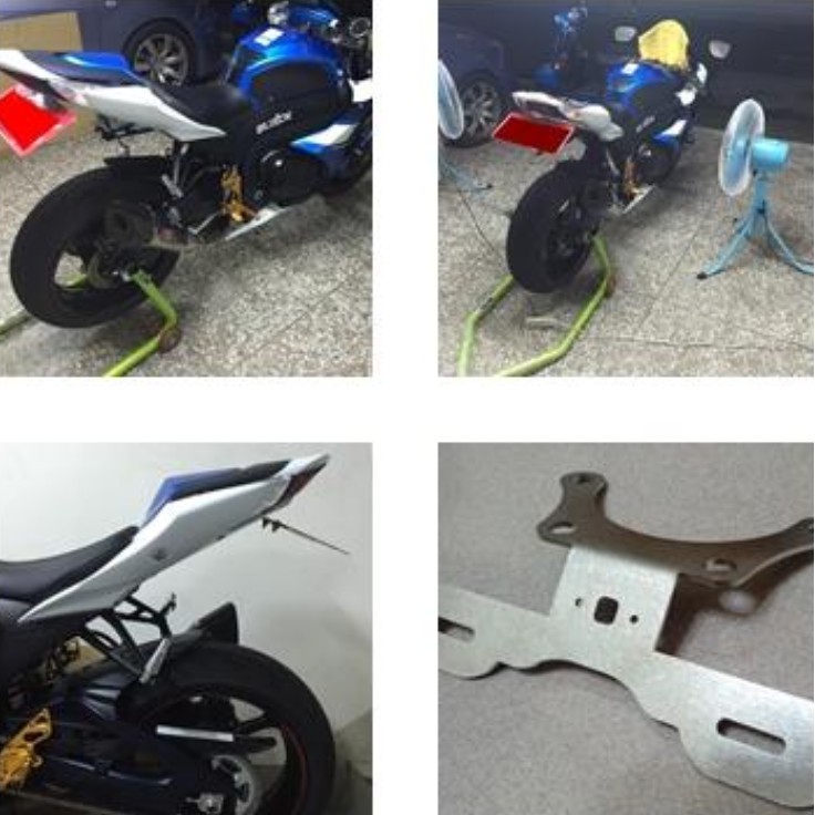 小梁部品 鬍鬚牌 短牌架 GSXR-600 GSXR600 阿魯 GSXR1000R SUZUKI 後牌架