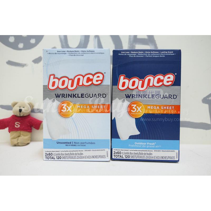 【Sunny Buy】◎現貨◎ 美國 bounce 抗皺配方 烘衣紙 去靜電紙 60張 / 130張 加大尺寸