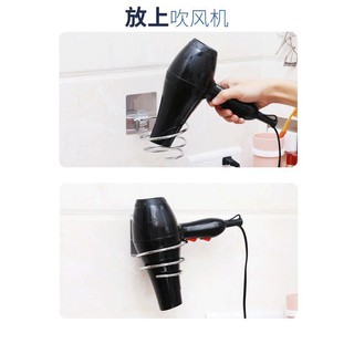 【臺灣現貨】不鏽鋼吹風機架 杯架 螺旋掛勾 無痕不銹鋼吹風機掛架 吹風機收納架 浴室置物架 吹風機收納掛架『勾汪雜貨舖』