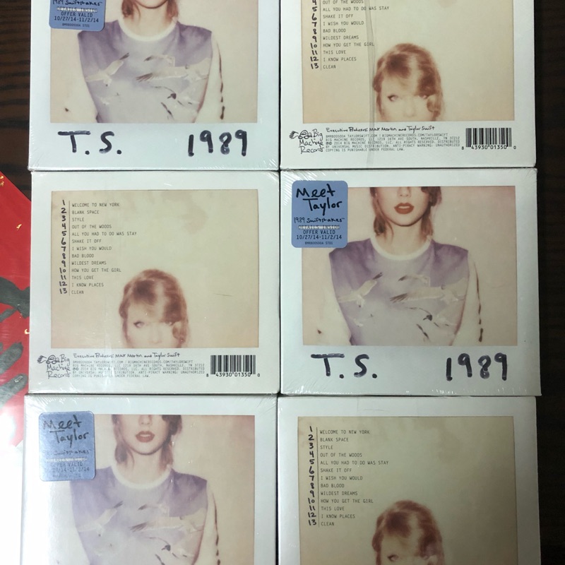 Taylor Swift 1989 美版專輯上海演唱會VIP室 美版CD專輯 1989