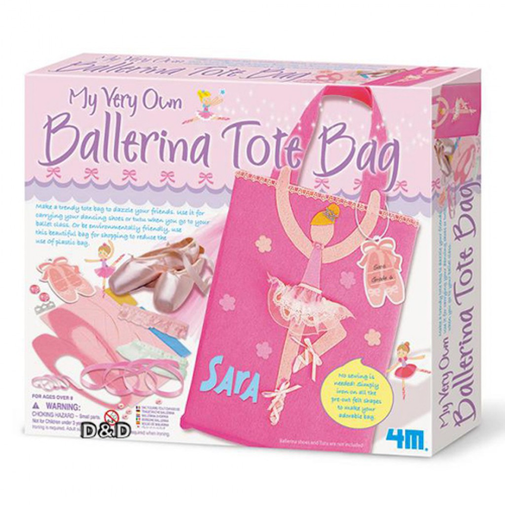 4M 美勞創作 芭蕾舞鞋提袋 My Very Own Ballerina Tote Bag