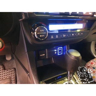 銳訓汽車配件精品-沙鹿店 11代 Altis 車美仕盲塞USB充電雙色孔 藍光雙孔USB 盲塞式 專用型充電橘光 直上