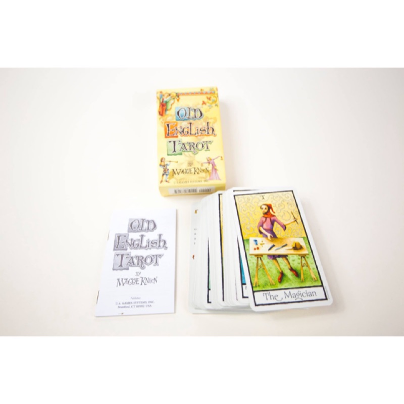 中古世紀英國塔羅牌Old English Tarot(從未使用 極新 僅拆模後已置防潮箱)