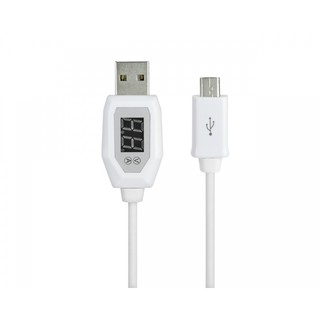 KINYO USB-75(兩入組合) Micro USB極速電壓電流顯示線