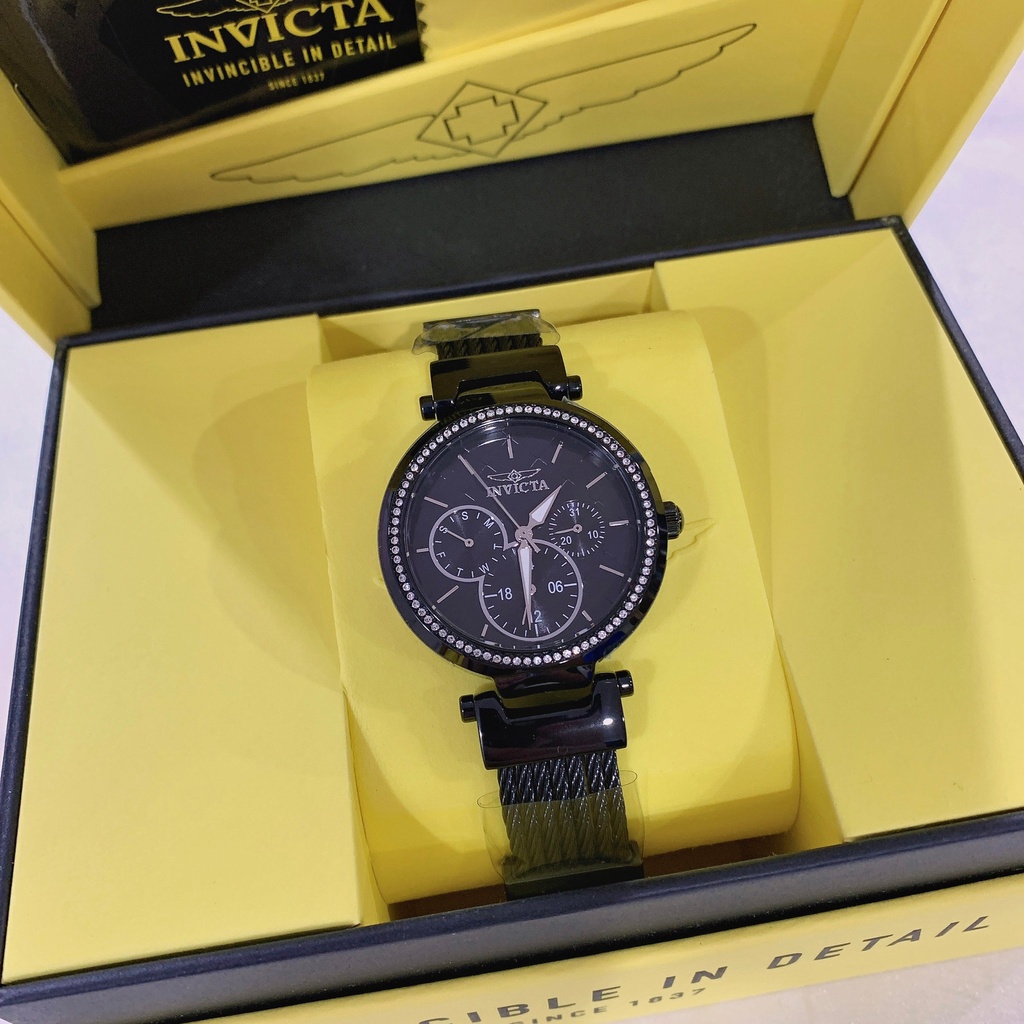 (Little bee小蜜蜂精品)INVICTA 英威塔 真三眼功能鋼錶 石英款鋼錶