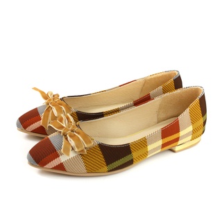 HUMAN PEACE 休閒鞋 平底鞋 黃色 黃格 女鞋 PE1973A no651