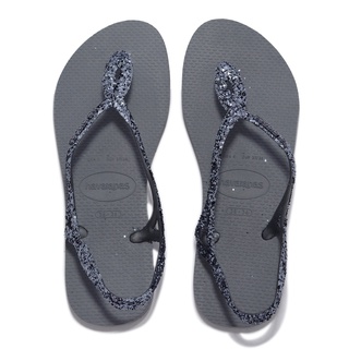 Havaianas 涼鞋 Luna Premium II 銀 灰 金蔥 涼拖 麻花 【ACS】 41470095178W