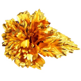 黃金金箔花 純金康乃馨胸針 母親節禮物 真正純金-永不褪色 一比一比例大朵的 康乃馨
