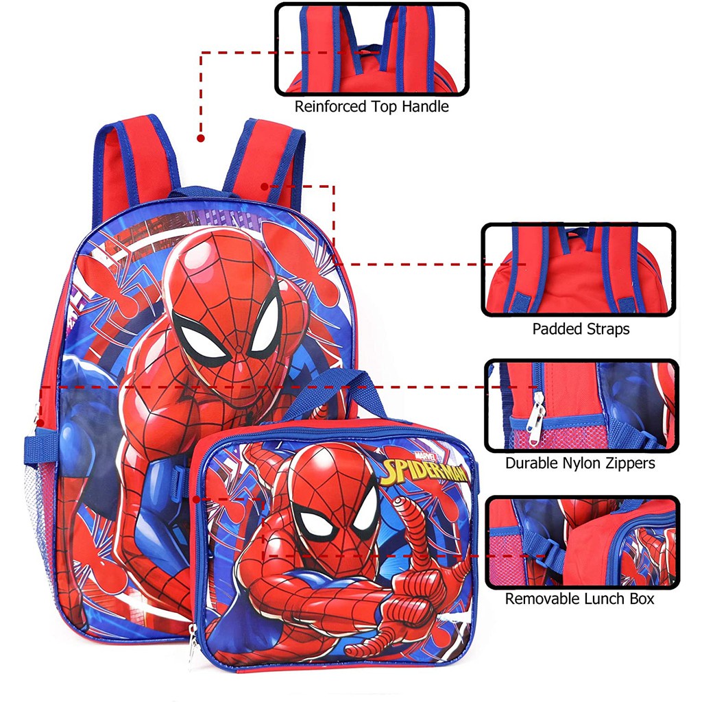 預購  🚀美國正貨🚀美國 Marvel 復仇者聯盟 蜘蛛人 SPIDERMAN 兒童 書包 後背包 餐袋 包包 便當
