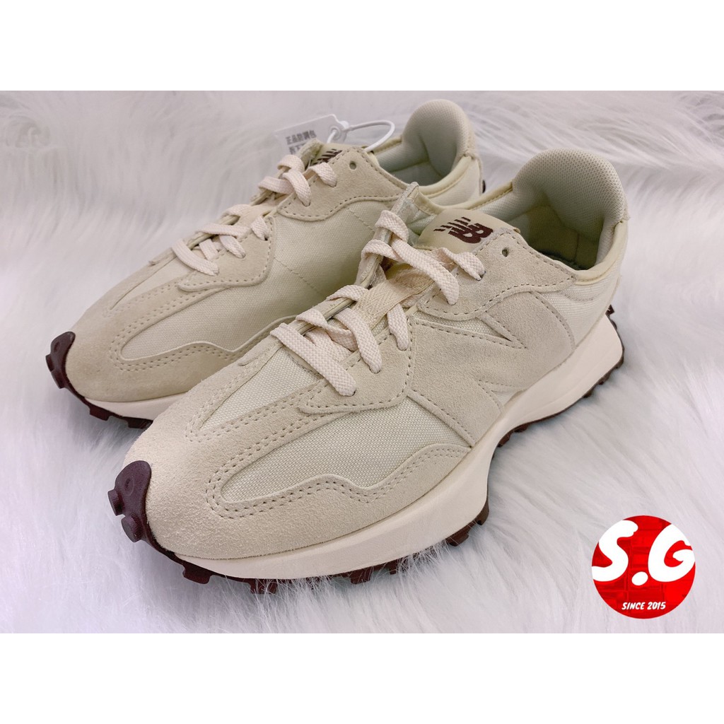 S.G NEW BALANCE 327 WS327FB 米色 海鹽白 奶茶色 女鞋 休閒鞋 運動鞋 NB