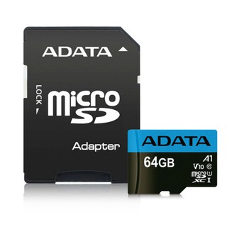 【蝦皮特選】威剛 ADATA Premier microSDXC A1 64GB記憶卡(附轉卡)