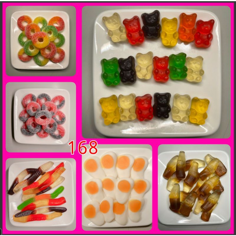 造型QQ軟糖🐻小熊QQ🐻可樂QQ🐻蟲蟲QQ🐻荷包蛋QQ🐻水果圈圈QQ🐻覆盆子圈圈QQ🐻青黃蕉QQ軟糖【168休閒零食】