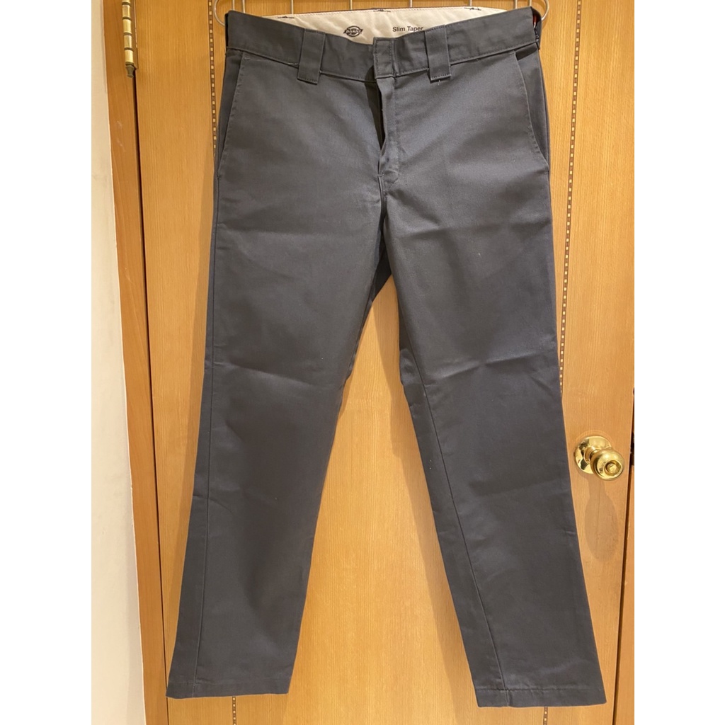 Dickies 工作褲 WP830 Slim Taper 二手 W34L32 鐵灰