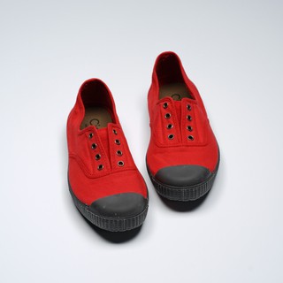 CIENTA 西班牙帆布鞋 U70997 02 红色 黑底 經典布料 大人