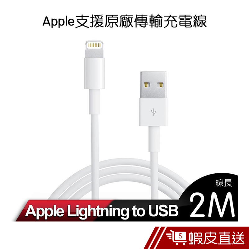 Apple Lightning 8Pin 傳輸線/充電線  IPhone XS/ XR 新版傳輸線 2M 現貨 蝦皮直送