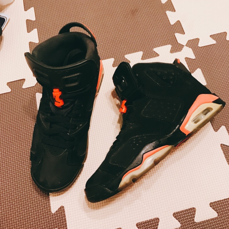 NIKE AIR JORDAN 6 RETRO INFRARED 黑紅 大魔王 3M 反光