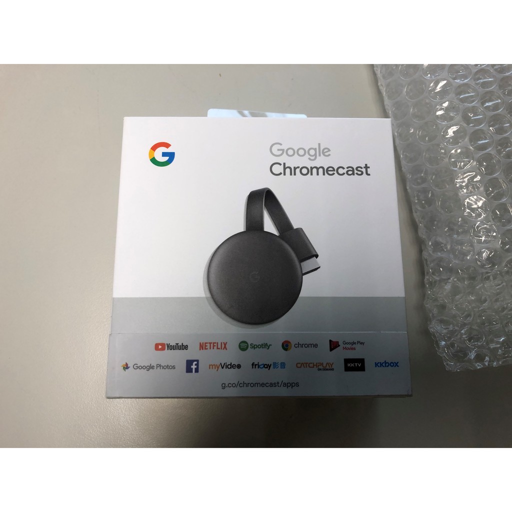 Google Chromecast 第三代電視棒 黑色 WiFi 全新未拆封 PCHOME 贈品