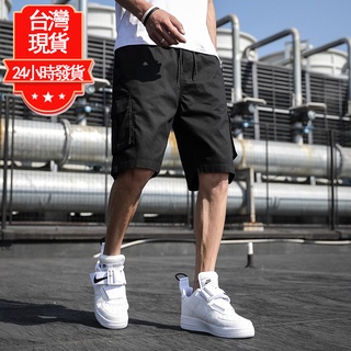 【臺灣現貨】M-8XL大尺碼工作褲男短褲 膝上短褲 男五分褲 休閒短褲 寬鬆短褲 大尺碼短褲 多口袋短褲 五分短褲