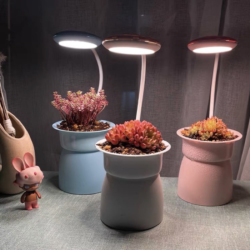 貴翔 智能花盆全光譜植物燈多肉補光燈上色USB桌面植物LED生長燈