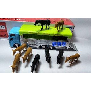 🔮正版開發票【歡樂堡】TOMICA ★★★ 4 馬車 +10隻馬 多美牧場馬車 博覽會會場車 車蓋
