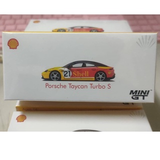 (現貨) Mini GT 263 Shell Porsche Taycan Tubo S 保時捷