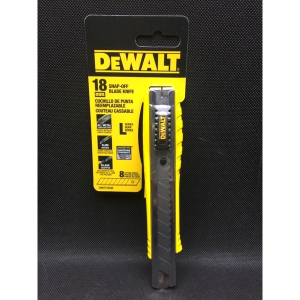 🌀含稅🌀全新得偉DeWALT 金屬柄18mm美工刀