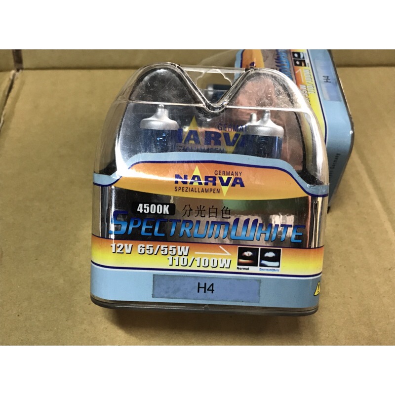 NARVA H4 55/60W 白光 4300K 一對