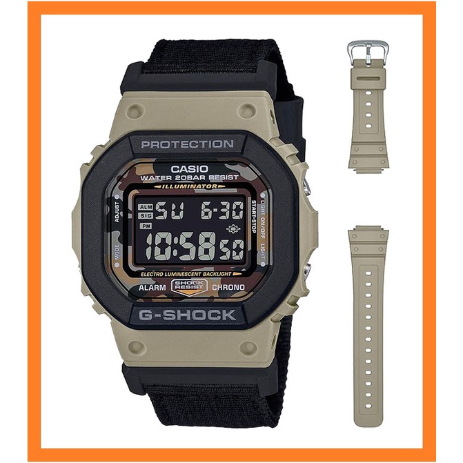 卡西歐 CASIO G-SHOCK 限量套組沙漠迷彩套組 防震電子錶 DW-5610SUS-5