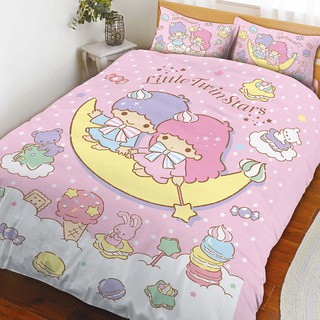 雙星仙子 月光童話 單人 雙人 加大 床包 枕頭套 薄被套 涼被 兩用被 兒童午睡枕 枕頭 正式授權 台灣製造