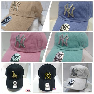 <極度絕對> 47 Brand NY CLEAN UP MLB 金屬字 水洗 刺繡 老帽 鴨舌 棒球帽