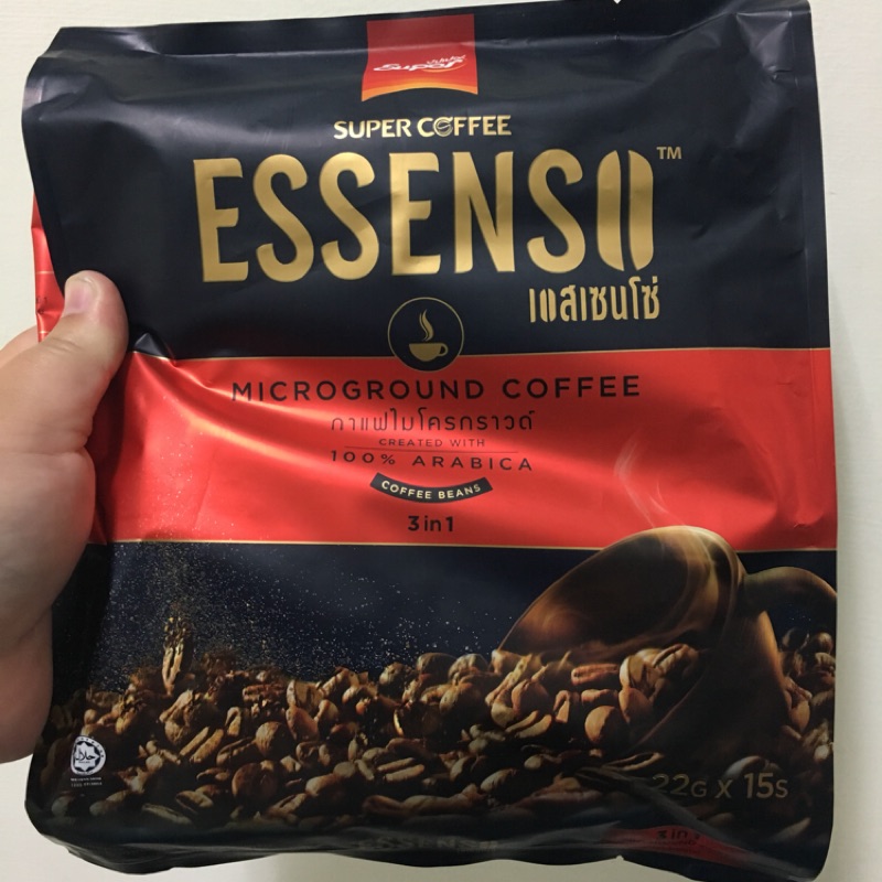 （現貨）樹樹迷你泰國代購-ESSENSO微磨咖啡三合ㄧ（22公克X15條）