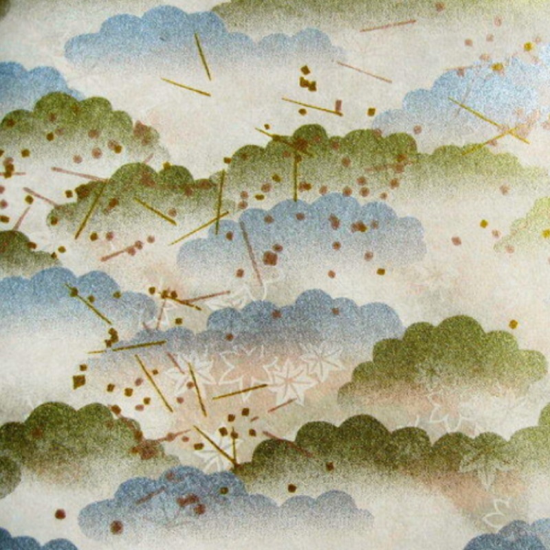 （金銀雲朵；兩色系）日本進口 千代紙 友禪紙 和風花柄系列