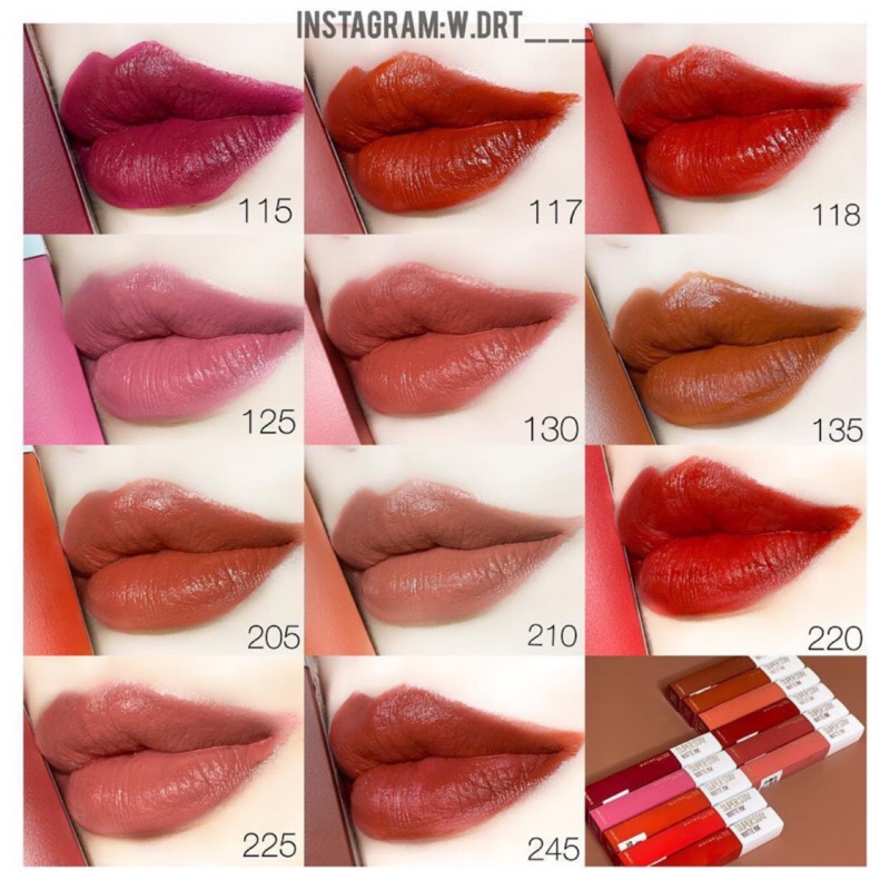 Maybelline 媚比琳super Stay 超持久霧感液態唇膏300 285 315 305 125 蝦皮購物
