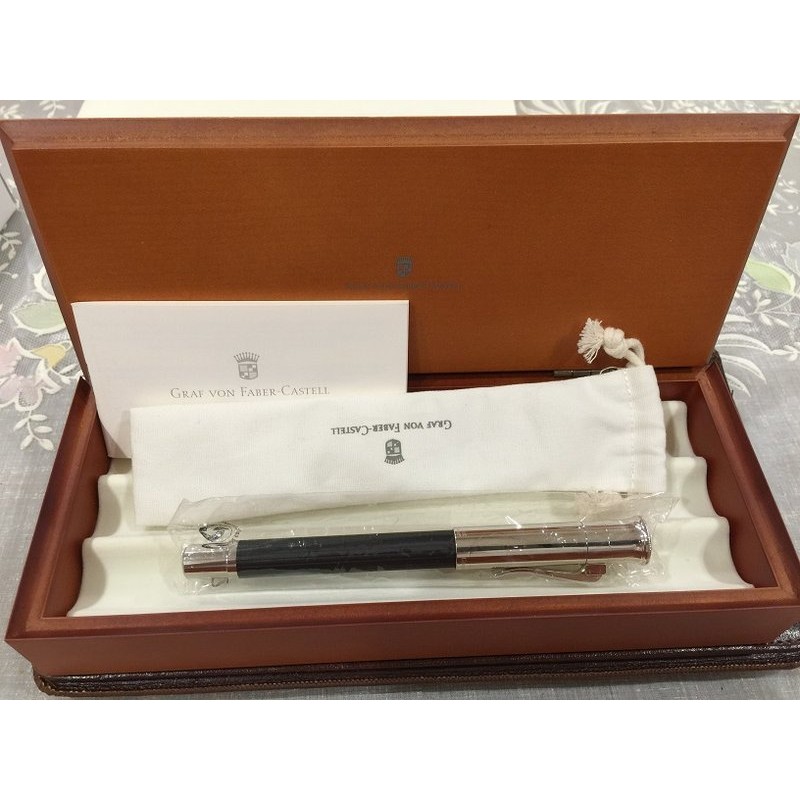 全新 Graf von Faber Castell Classic 德國輝柏伯爵經典系列原木鋼筆(黑檀木) M 尖