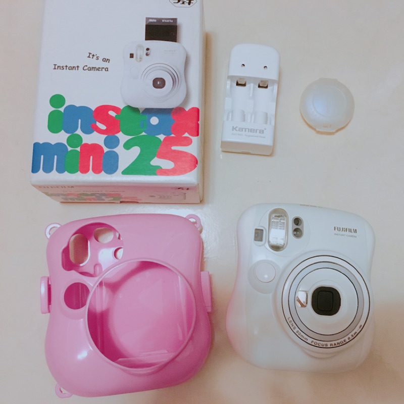 Fujifilm Mini 25 (故障機 零件機) Kamera CR2充電電池 拍立得保護殼 分售