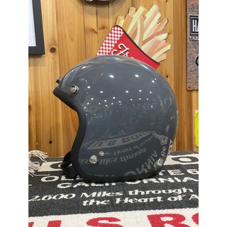 （l LOVE樂多) GALLOP Kustom Kulture 復古半罩安全帽 素色3/4安全帽 水泥灰