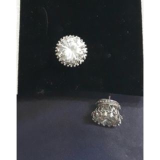 韓國進口皇冠璀璨光芒防敏鋼針不易過敏耳環(有現貨)