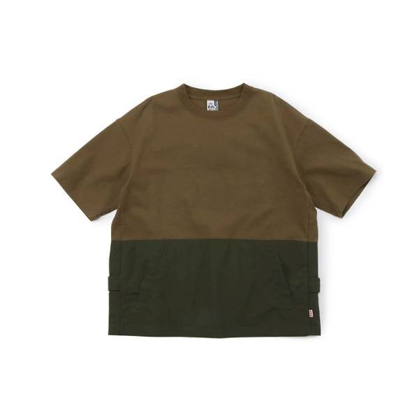 CHUMS HW Backside Utility Pocket 男 短袖T恤 卡其綠 CH011842M081