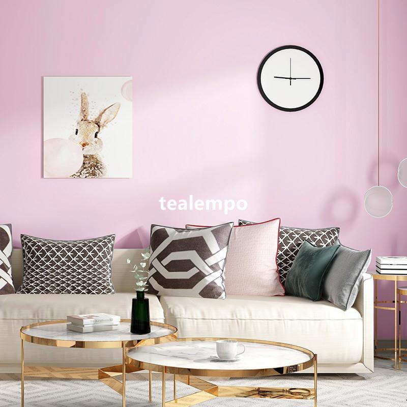 Tealempo 淡紫色墻紙淺紫純色素色浪漫紫臥室客廳兒童房公主女孩無紡布壁紙壁纸墙纸壁贴墙贴居家翻新 蝦皮購物