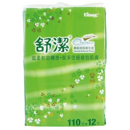 【免運費】22008 舒潔優質抽取式衛生紙 110抽*72包