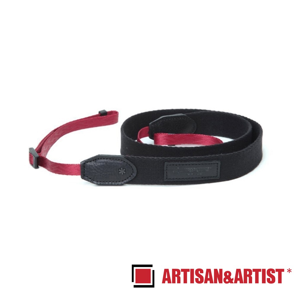 ARTISAN & ARTIST A&A 帆布相機背帶 (黑/紅)