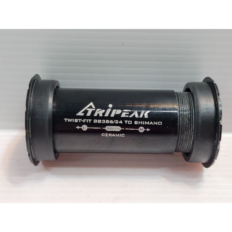 中古 Tripeak BB386 TO 24mm 對鎖式陶瓷BB 適合386五通車架,Shimano 大盤組用