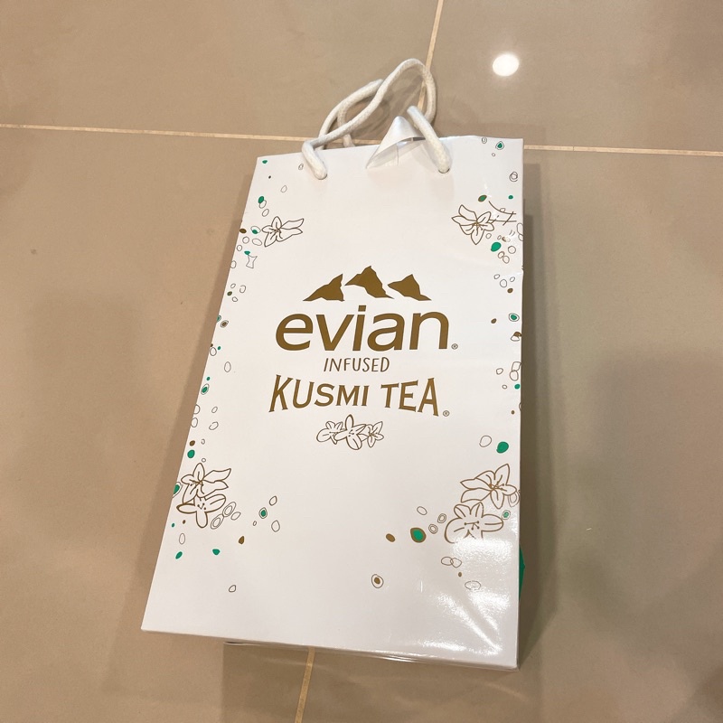 Evian紙袋 手提袋 禮品袋 紀念紙袋Kusmi tea paris