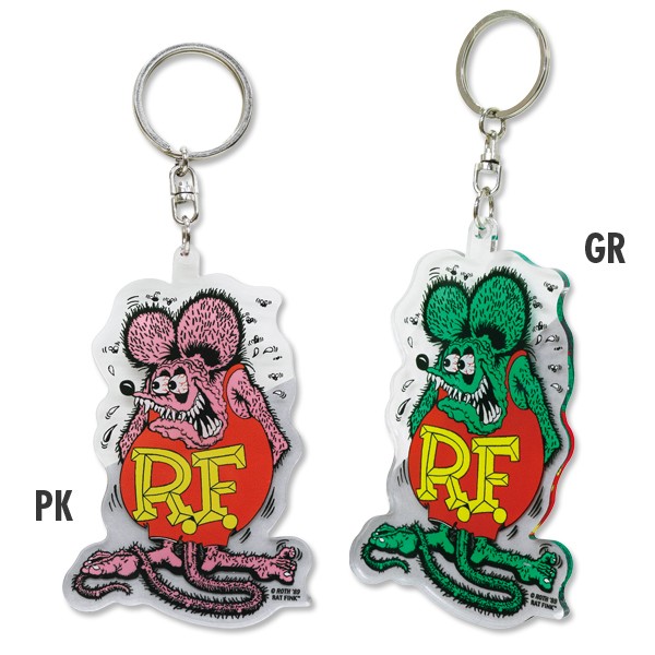 Rat Fink Clear Key Ring 老鼠芬克 透明板料印刷鑰匙圈 【RKF049】