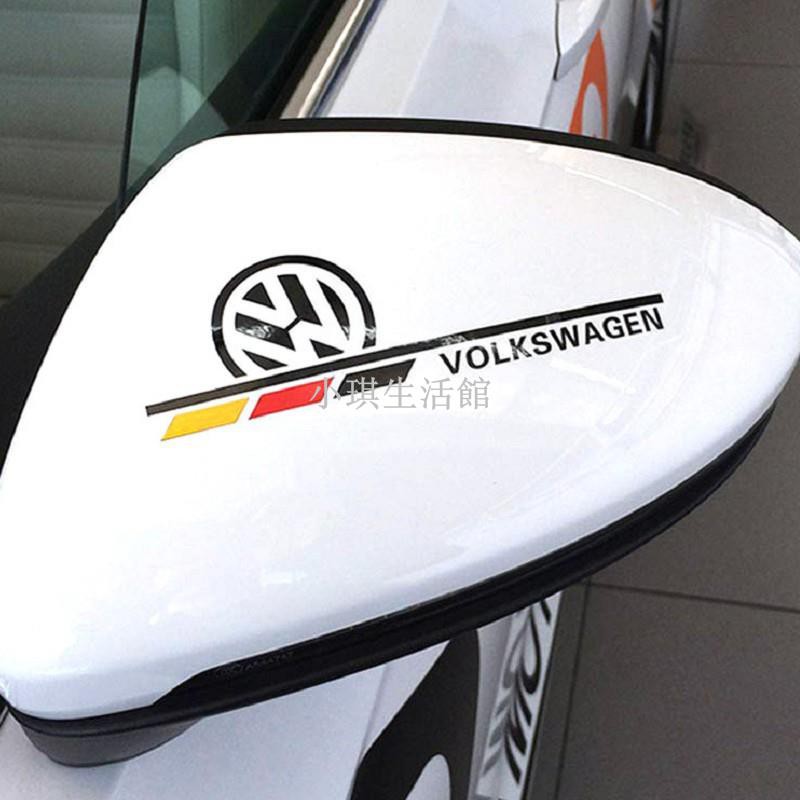 熱銷 VW 後視鏡貼 貼紙 polo scirocco cc beetle golf gti TIGUAN A0543琪