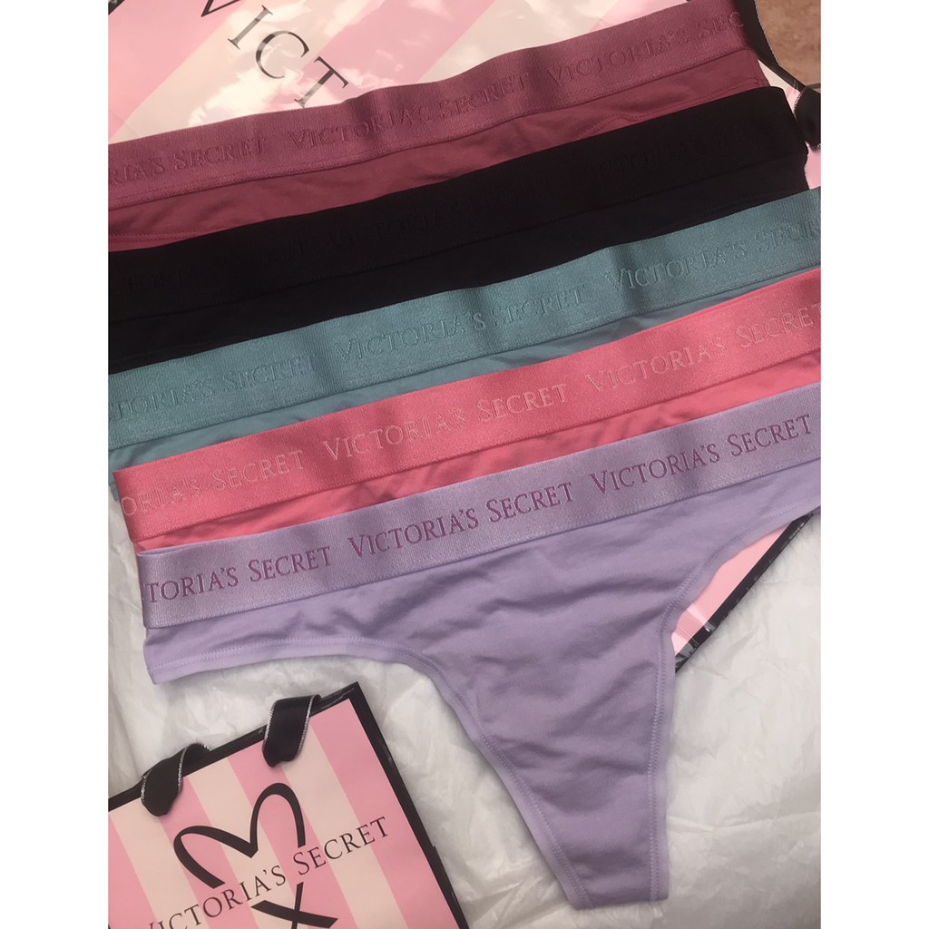 Victoria's Secret 維多利亞的秘密 logo panty 內褲 性感 棉質內褲 免運