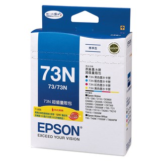 EPSON原廠墨水匣 T105550 73N 超值量販包 (一黑三彩)