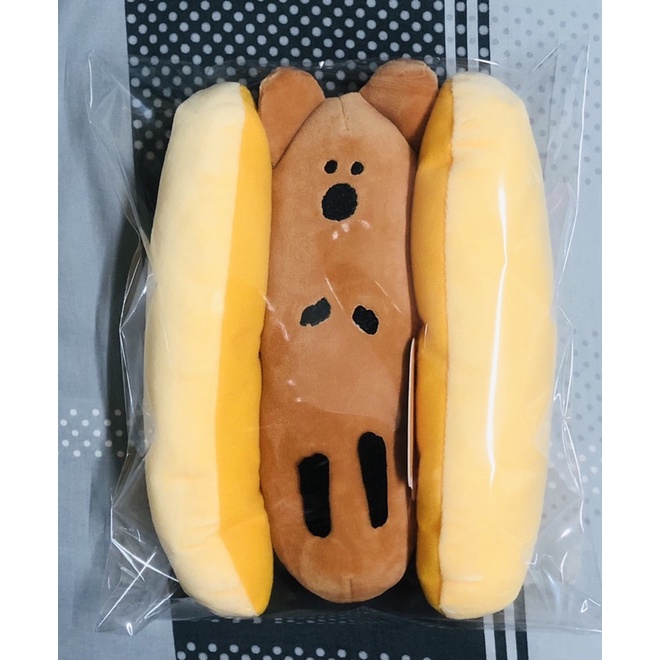 (全新特價)韓國文創 Dinotaeng QUOKKA 熱狗 熱狗堡 娃娃 玩偶 Quokdog Plush Doll